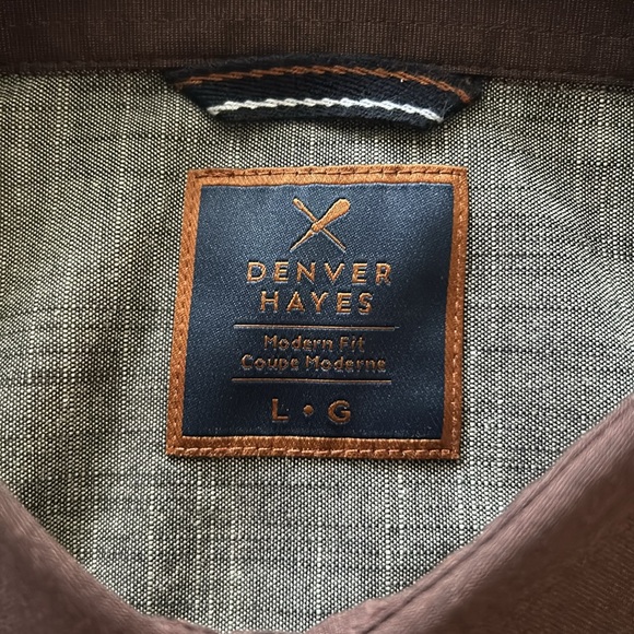 NWT Denver Hayes Button Up Short Sleeve Shirt. - Picture 3 of 4